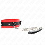Kink - Collar con cinturón de 65 cm con correa roja de 54 x 4,5 cm