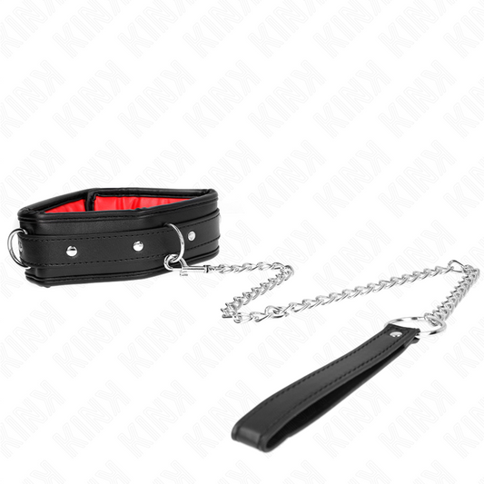 Kink - Colar Com Esponja Alça de Imitação de Couro Modelo 3 Ajustável 37-54 cm X 3 cm