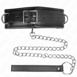 Kink - Collar con esponja de piel sintética, modelo 3, ajustable, 37-54 cm x 3 cm
