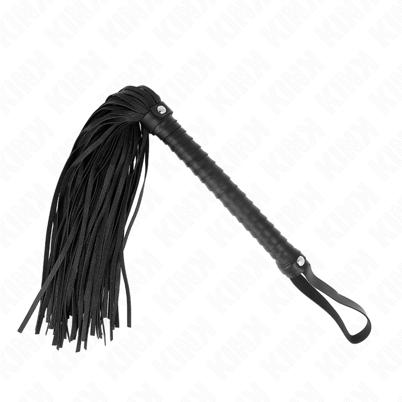 Kink - Chicote com Cabo Texturado Preto 48,5 cm