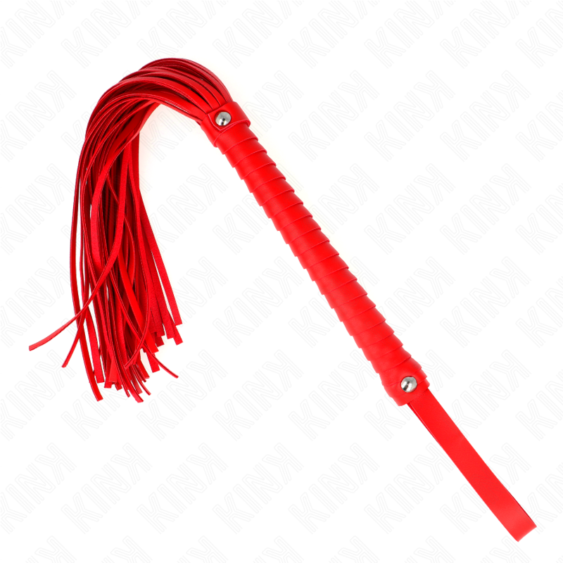 Kink - Chicote Com Cabo Texturado Vermelho 48,5 cm