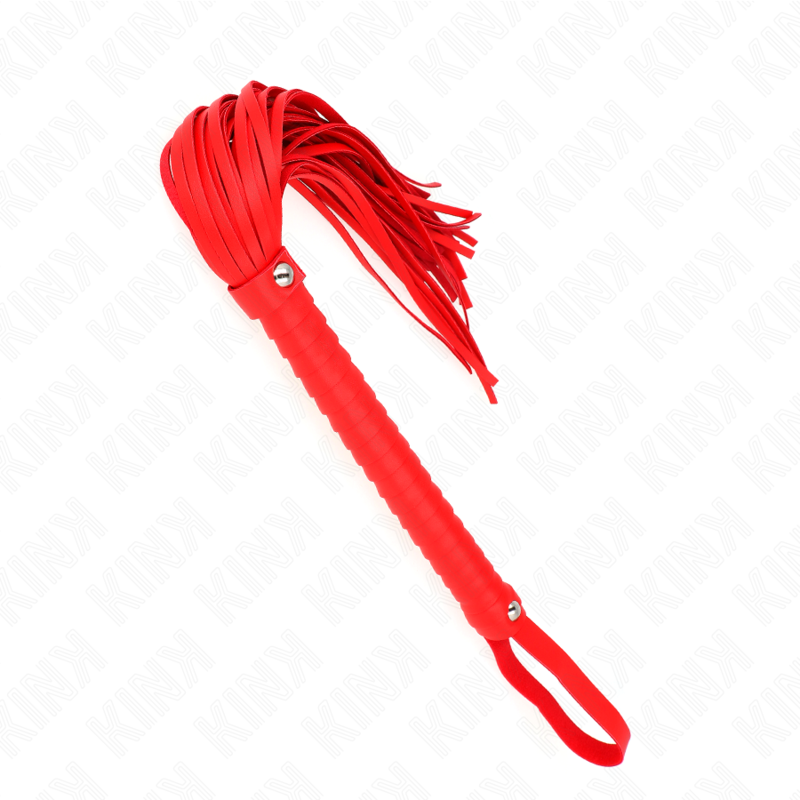 Kink - Chicote Com Cabo Texturado Vermelho 48,5 cm