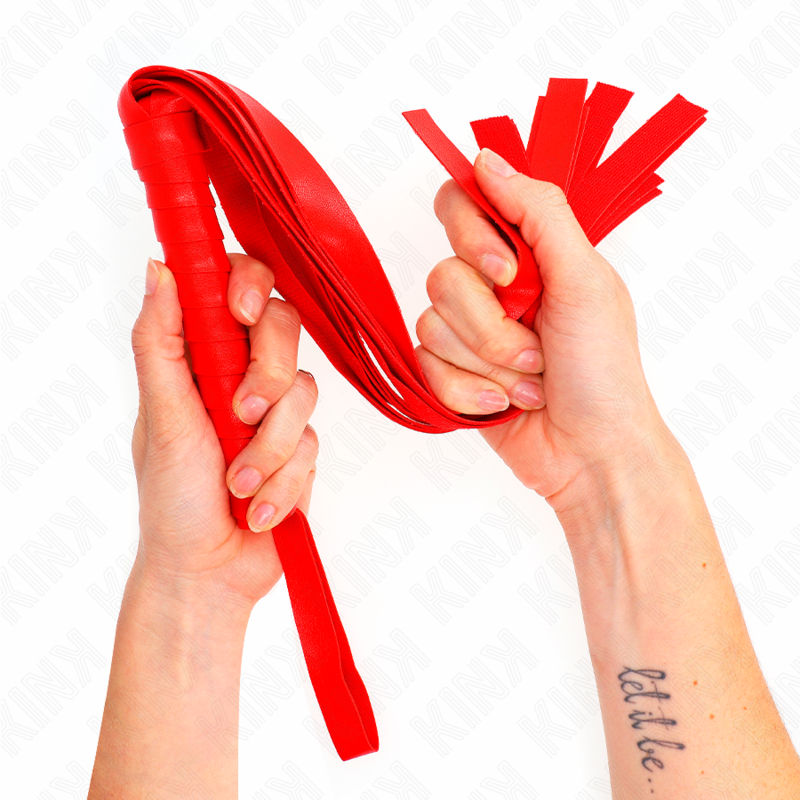 Kink - Látigo de Cola Ancha Rojo 48,5 cm