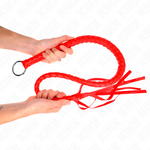 Kink - Chicote de Serpente Com Anel de Mão Vermelho 65 cm