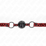 Kink - Bola Padrão Diamante 4,5 cm Gag Modelo 2 64,5 cm Ajustável 42-60 cm