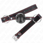 Kink - Mordaza de Bola Negra Hueca Dura Modelo 2 65 X 2,5 cm