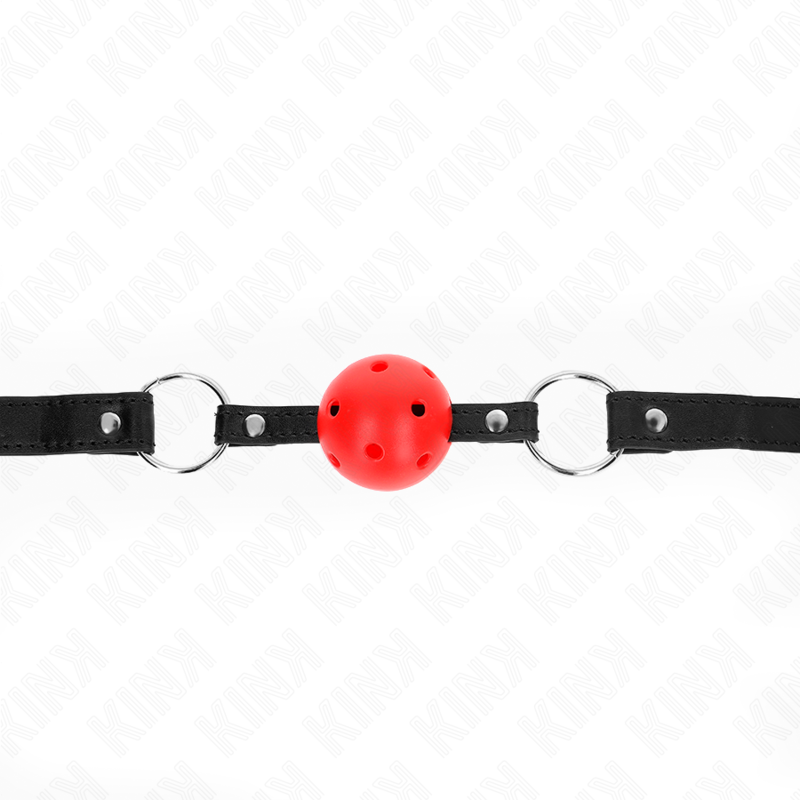 Kink - Bola Vermelha Oca Duro 4,5 cm Gag Modelo 1 63,5 X 2 cm