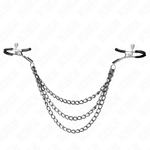 Kink - Pinças Para Bicos Com 3 Correntes Pretas 20/23/28 cm