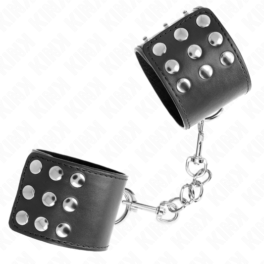 Kink - Pulso Com Snap Fasten Preto Ajustável 19-24 cm X 5,5 cm