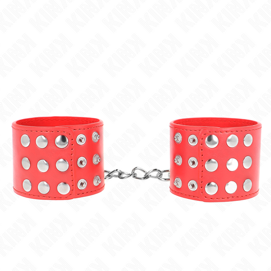 Kink - Pulso Com Snap Fasten Vermelho Ajustável 19-24 cm X 5,5 cm