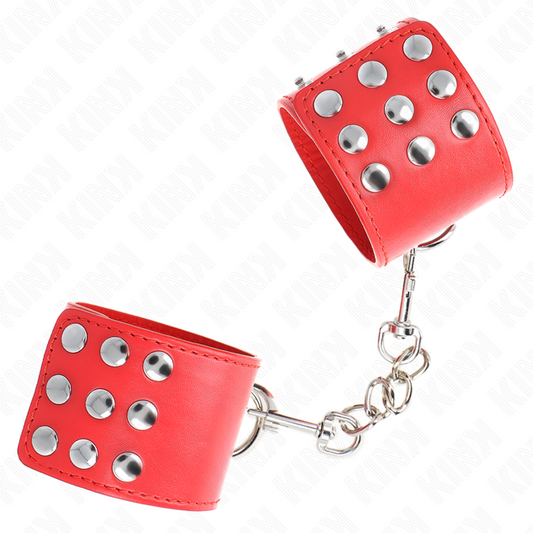 Kink - Pulso Com Snap Fasten Vermelho Ajustável 19-24 cm X 5,5 cm