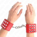 Kink - Pulsera con Cierre a Presión Roja Ajustable 19-24 cm X 5,5 cm