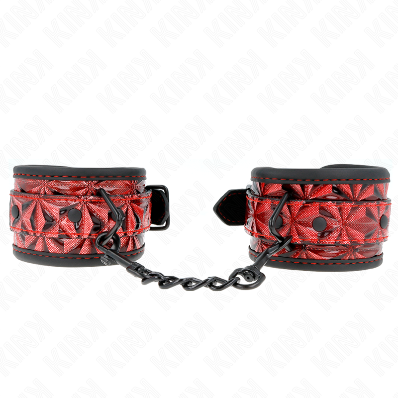 Kink - Pulsera Estándar Diamante Rojo Oscuro Ajustable 17-26 cm X 5,5 cm