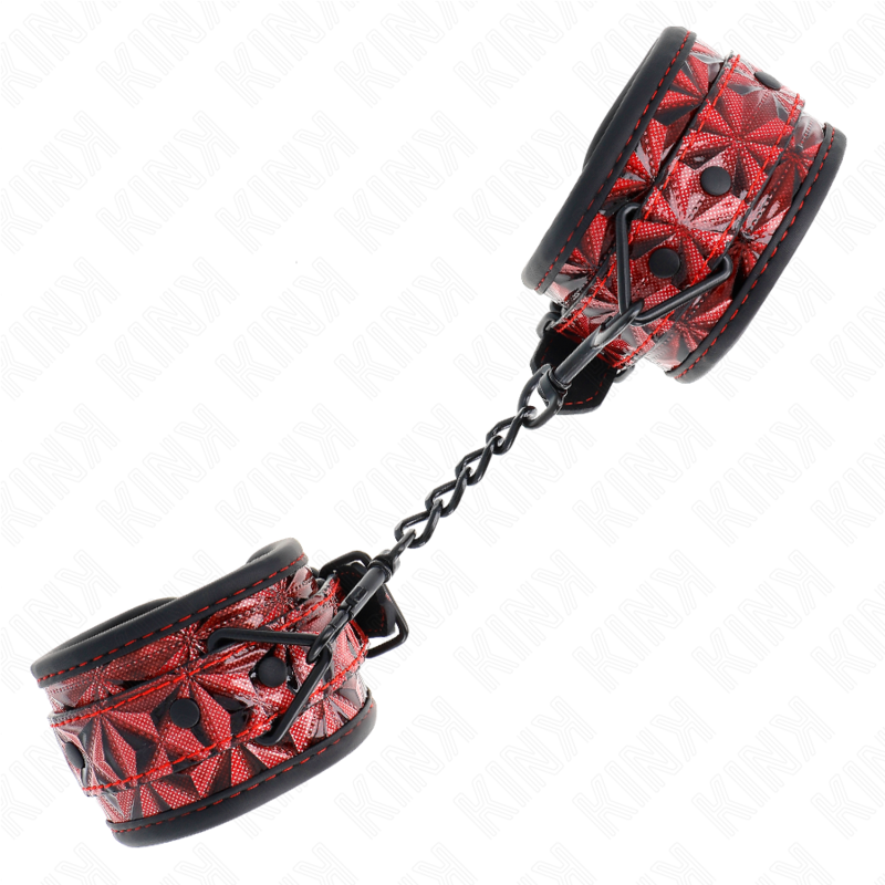 Kink - Pulsera Estándar Diamante Rojo Oscuro Ajustable 17-26 cm X 5,5 cm
