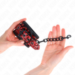 Kink - Pulso Padrão Diamante Vermelho Escuro Ajustável 17-26 cm X 5,5 cm