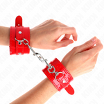 Kink - Puños de mano brillantes ajustables rojos de 23-33 cm