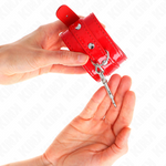 Kink - Puños de mano brillantes ajustables rojos de 23-33 cm