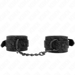 Kink - Puños de encaje oscuro ajustables negro 19-26 cm