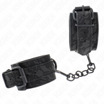 Kink - Puños de encaje oscuro ajustables negro 19-26 cm