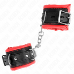 Kink - Pulso Pesado Com Forro de Pele Vermelha Ajustável 20-30 cm X 6 cm