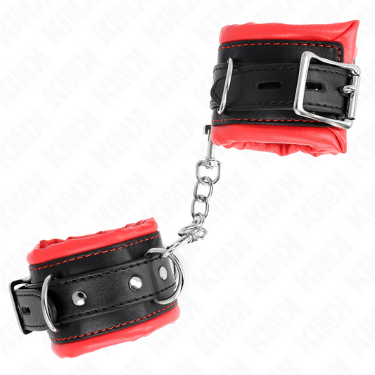 Kink - Pulso Pesado Com Forro de Pele Vermelha Ajustável 20-30 cm X 6 cm