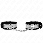 Kink - Muñequera Fina Negro / Plata 30 X 4 cm