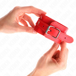 Kink - Muñequera Fina Roja Ajustable 21-33 cm