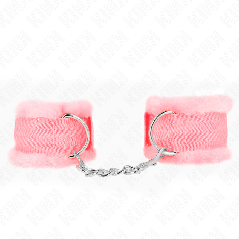 Kink - Puño Forro Peludo Rosa Ajustable 17-31 cm X 7 cm