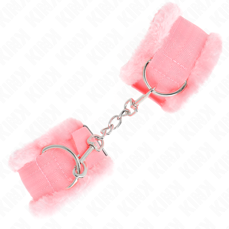 Kink - Puño Forro Peludo Rosa Ajustable 17-31 cm X 7 cm