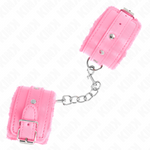Kink - Pulso Premium Forro de Pele Rosa Com Cinto Rosa Ajustável 17-29 cm X 6 cm