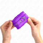 Kink - Puño Forro de Piel Premium Morado Con Cinturón Morado Ajustable 17-29 cm X 6 cm