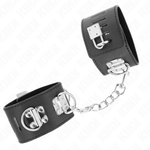 Kink - Punhos Multiposições Com Fecho de Cadeado Preto Ajustáveis 16-23 cm X 5,5 cm
