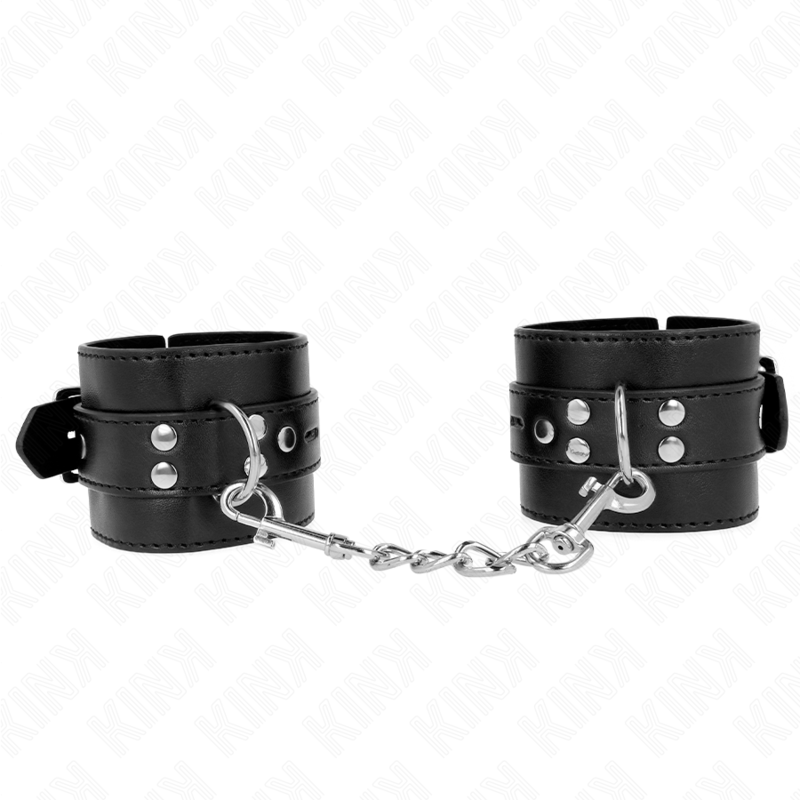 Kink - Pulsera negra con cinturón negro ajustable 17-28 cm X 6 cm