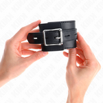 Kink - Pulsera negra con cinturón negro ajustable 17-28 cm X 6 cm
