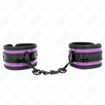 Kink - Puños de neopreno morado claro ajustables 21-28 cm X 5 cm