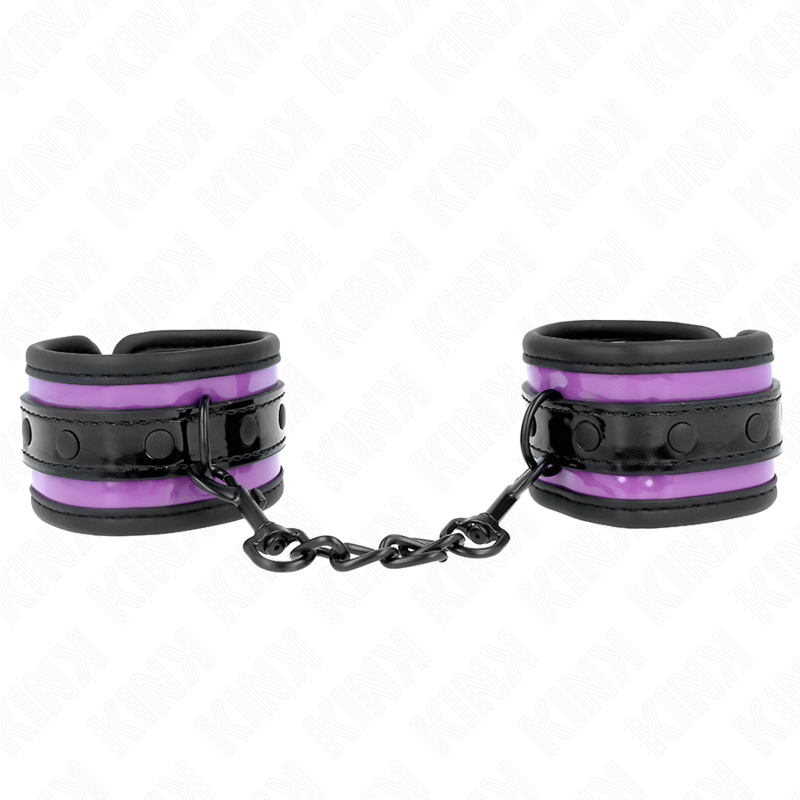 Kink - Puños de neopreno morado claro ajustables 21-28 cm X 5 cm