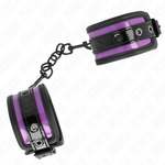 Kink - Puños de neopreno morado claro ajustables 21-28 cm X 5 cm