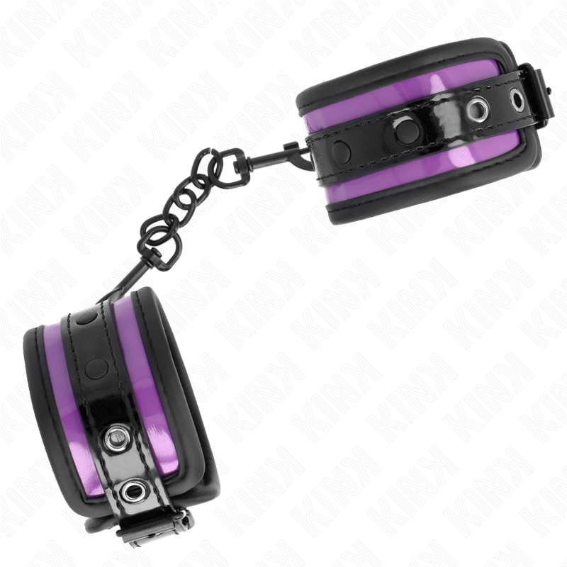 Kink - Puños de neopreno morado claro ajustables 21-28 cm X 5 cm