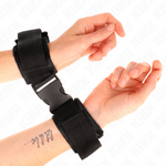 Kink - Retenciones de Muñeca Nailon Bind Hook&Loop Rojo-Negro Modelo 1 Ajustable 25-35 cm X 6 cm