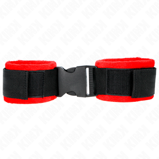 Kink - Retenções de Pulso Nylon Bind Hook&Loop Preto Modelo 1 Ajdustável 25-35 cm X 6 cm