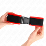 Kink - Sujeciones de Pulso Nylon Bind Hook&Loop Negro Modelo 1 Ajustable 25-35 cm X 6 cm