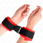 Kink - Sujeciones de Pulso Nylon Bind Hook&Loop Negro Modelo 1 Ajustable 25-35 cm X 6 cm