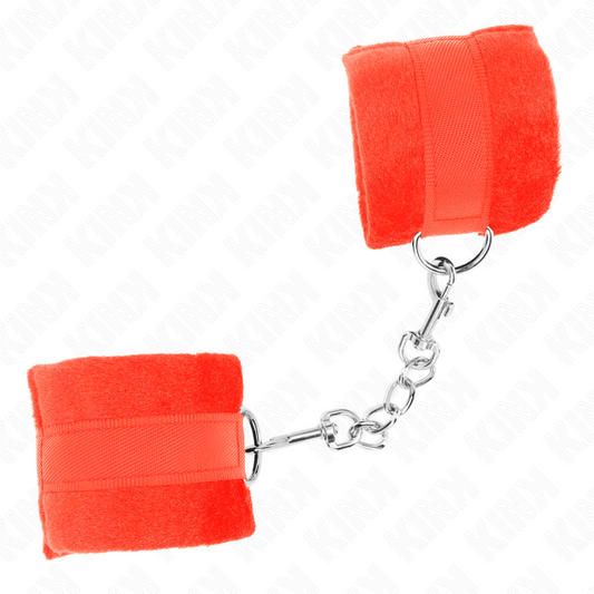 Kink - Algemas de Pele Iniciante Vermelho 30 X 7 cm
