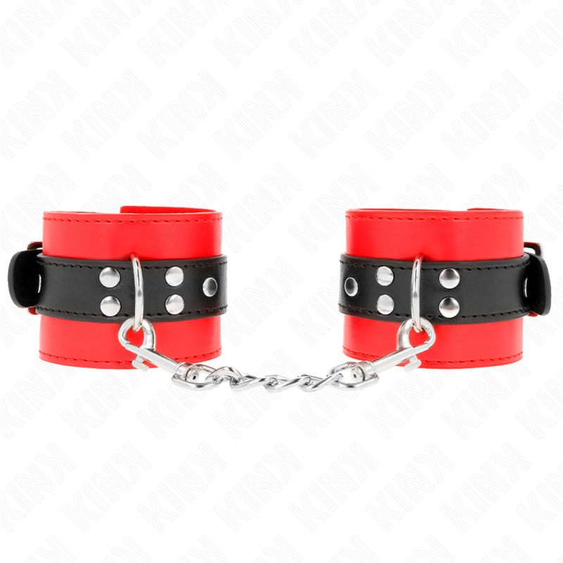Kink - Pulsera Roja con Correa Negra Ajustable 17-28 cm X 6 cm