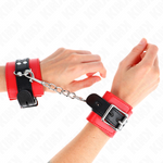 Kink - Pulsera Roja con Correa Negra Ajustable 17-28 cm X 6 cm