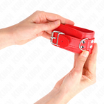 Kink - Pulso Simples Vermelho Ajustável 20-23 cm X 5,5 cm