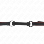 Kink - Mordaça de Osso Com Alça de Couro Preta Ajustável 41-57 cm