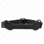 Kink - Mordaça de Osso Com Alça de Couro Preta Ajustável 41-57 cm