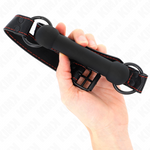 Kink - Mordaça de Osso Com Alça de Couro Preta Ajustável 41-57 cm