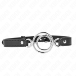 Kink - Mordaza de Múltiples Anillos O de 5 cm Negro 63 X 2,5 cm